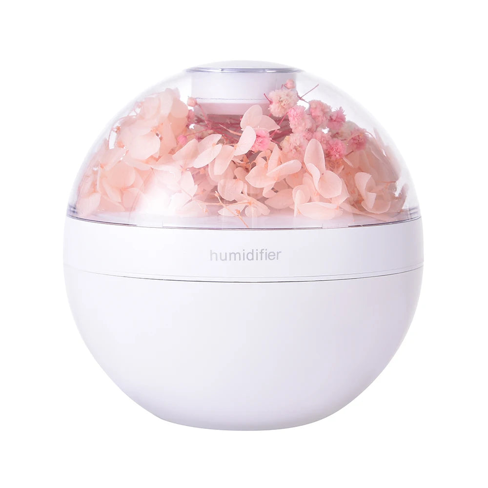 Eternal Flower Air Humidifier 200ML Mini USB Home Atmosphere Night Light Festival Gift Creative Artificial Christmas Diffuser