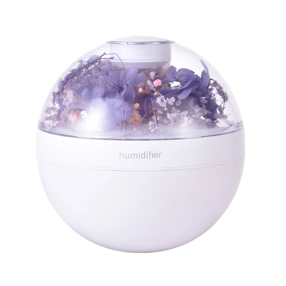 Eternal Flower Air Humidifier 200ML Mini USB Home Atmosphere Night Light Festival Gift Creative Artificial Christmas Diffuser