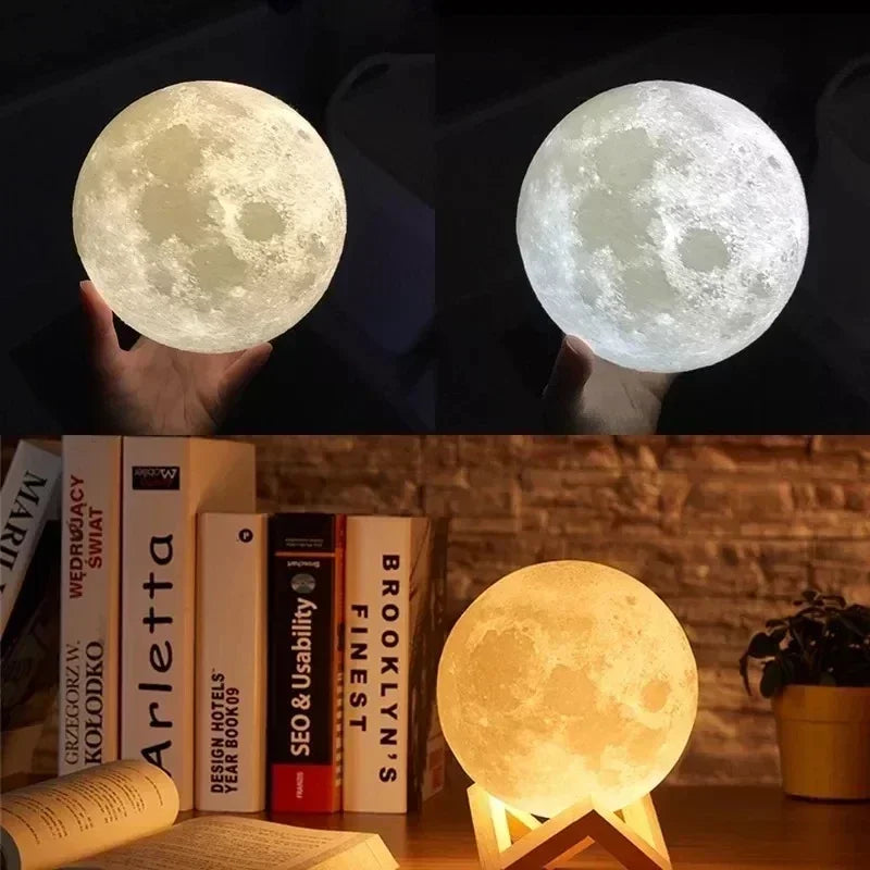 lune lampe 3D diffuseur de lumière arôme huile essentielle