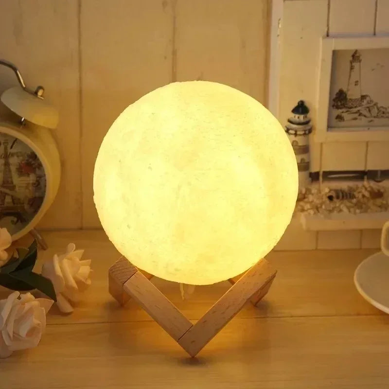 lune lampe 3D diffuseur de lumière arôme huile essentielle