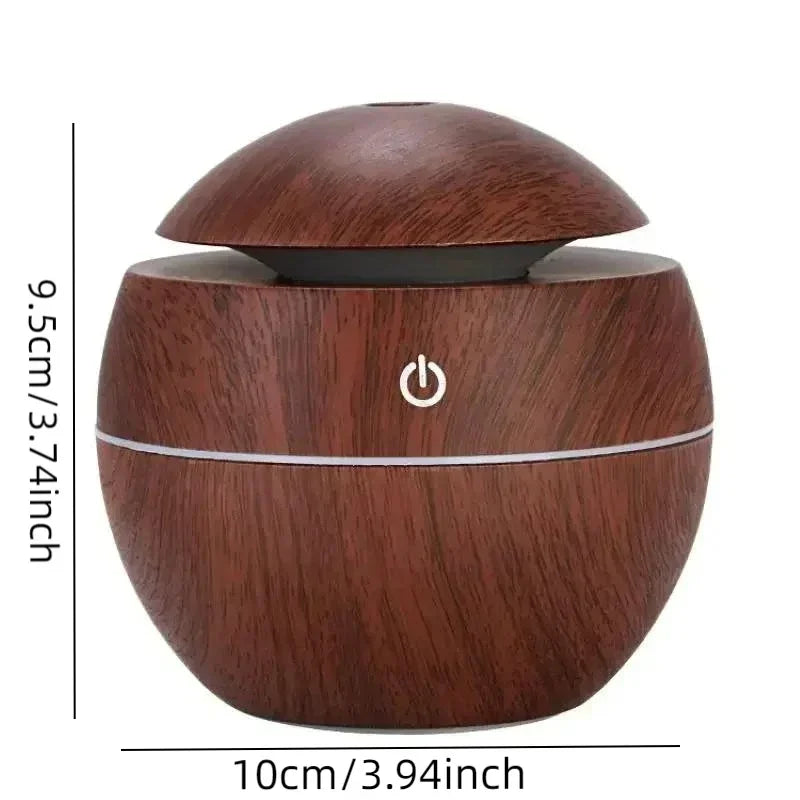 Humidificateur d'air à Grain de bois pour la maison, purificateur, diffuseur d'arôme huile essentielle.